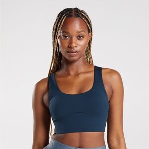 Gymshark Longline Sports Bra Navy
